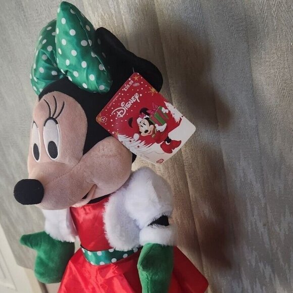 Gemmy Minnie Mouse Holiday Greeter Christmas 22" Tall Plush Standing - Picture 6 of 14